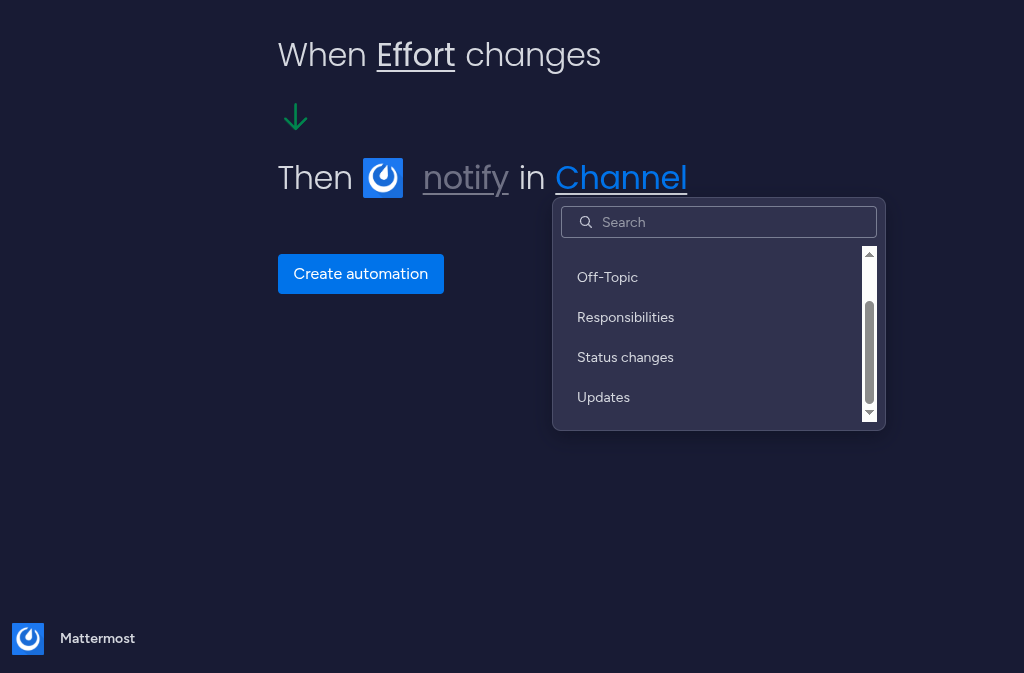 Choose channel